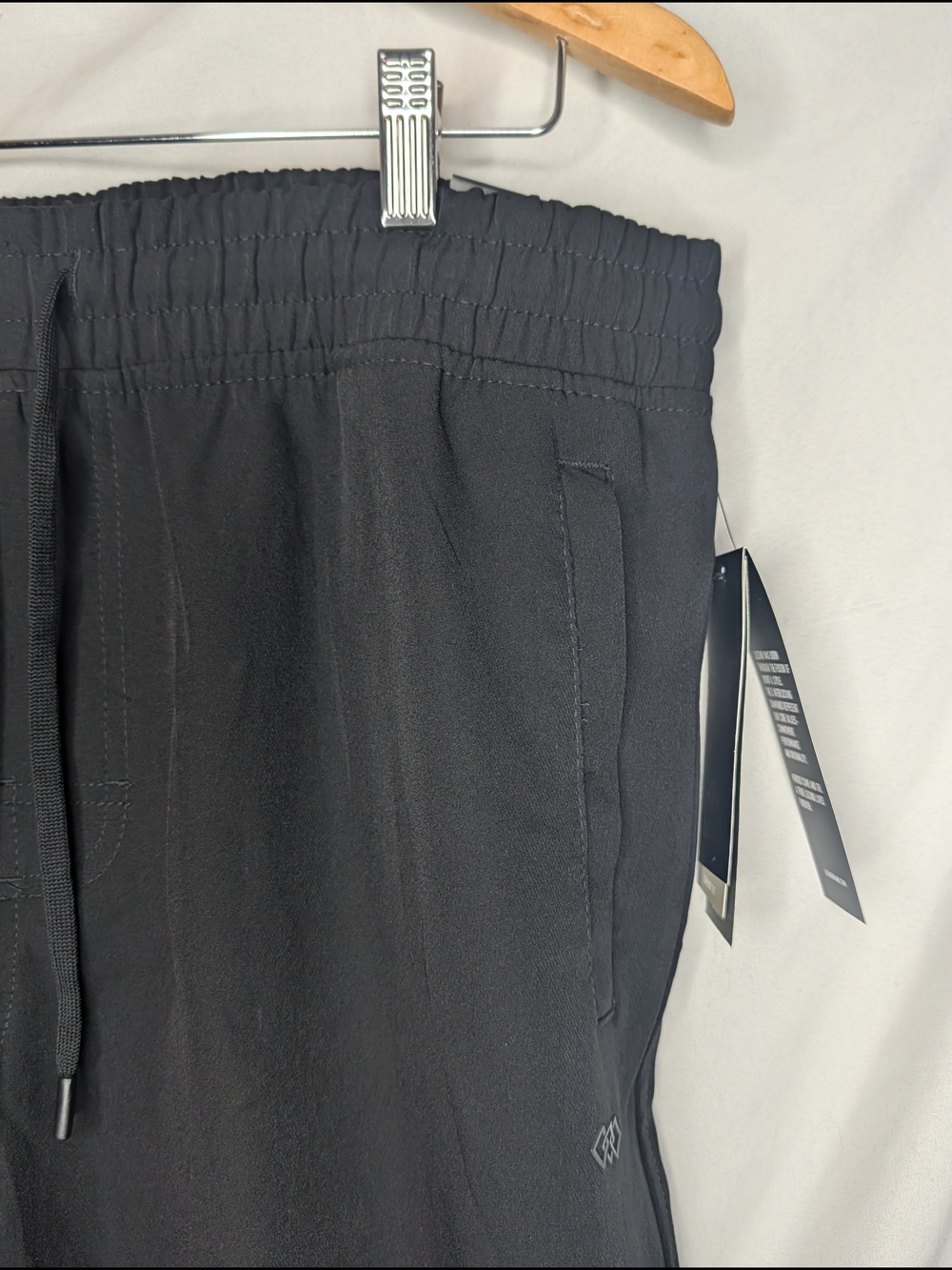 LEG3ND Men's Black Comfort Fit Drawstring Jogger Pants, Large - Picture 11 of 16